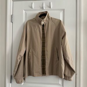 Sears Men's Beige Lightweight Cowl Neck Jacket